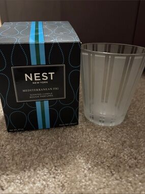 EMPTY glass Nest Fragrances candle jar